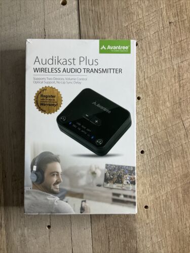 Avantree Audikast Plus Bluetooth 5.0 Transmitter for TV with Volume Control (6922739384503)